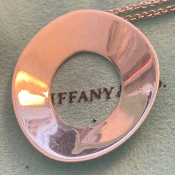 RARE, LIKE NEW  Stunning Tiffany & Co. Sterling Silver Frank Gehry Oval Necklace - Picture 2 of 5